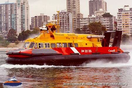 SRN6 with the Canadian Coastguard -  (credit: The <a href='http://www.hovercraft-museum.org/' target='_blank'>Hovercraft Museum Trust</a>).
